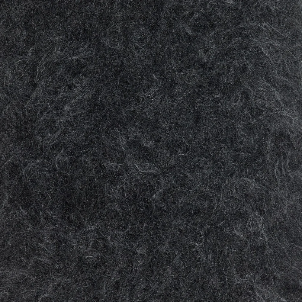 vintage Sybilla noche:  black mohair skirt with silk lining - Picture 10 of 13